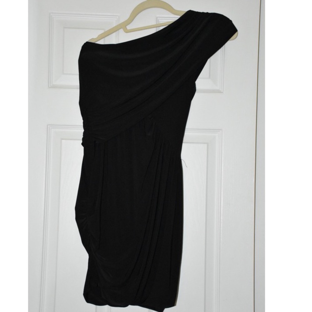 Black one shoulder dress
